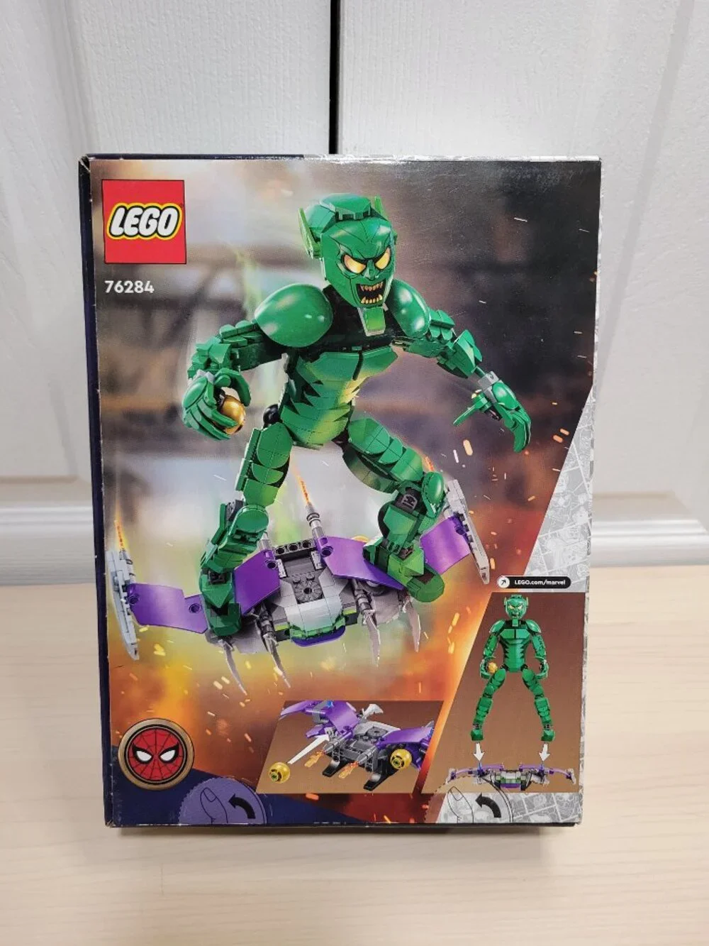LEGO Marvel Green Goblin Construction Action Figure w/ Glider & Pumpkin Bomb NEW